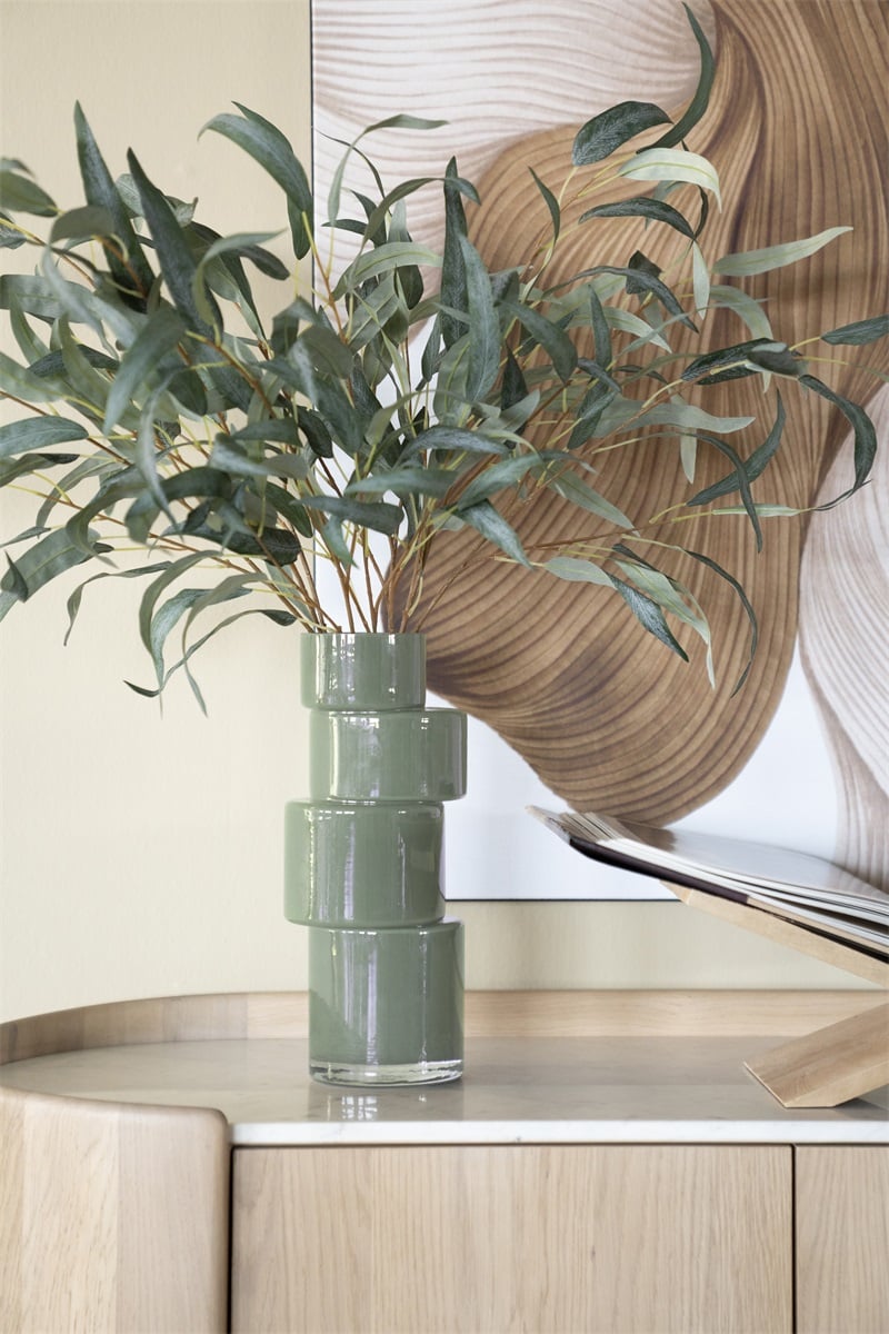 Vase Pila, Mossgrün
