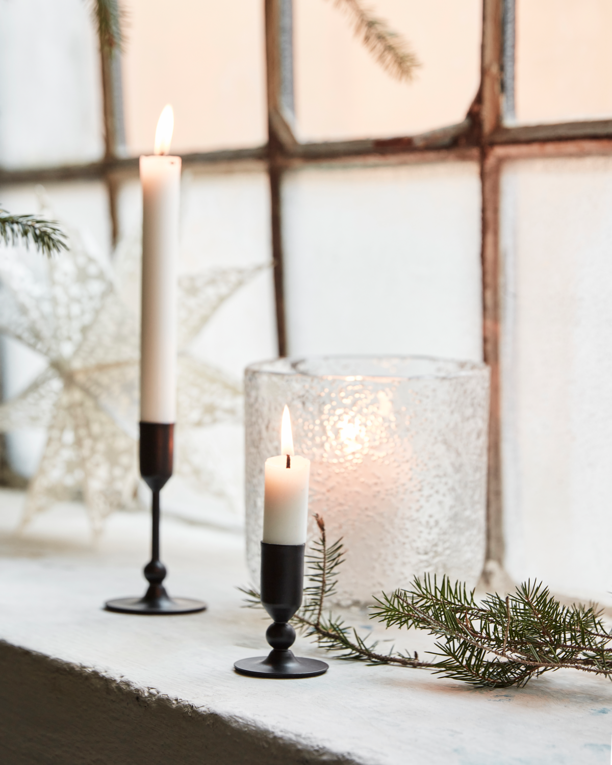 Kerzenständer, HDFolk, Antikes Schwarz