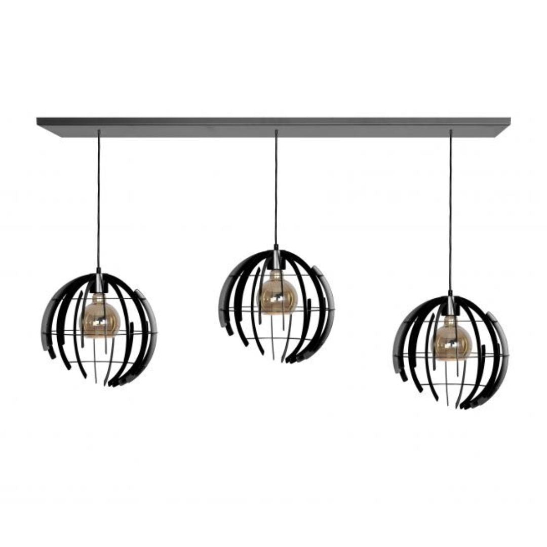 2405 - Terra Pendelleuchte gerade 170cm - 3 Lichter