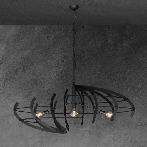 2408 - Terra Pendelleuchte oval 150cm