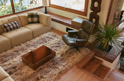 Mirror Block Coffee Table Smokey Brown 80x55cm von HKliving