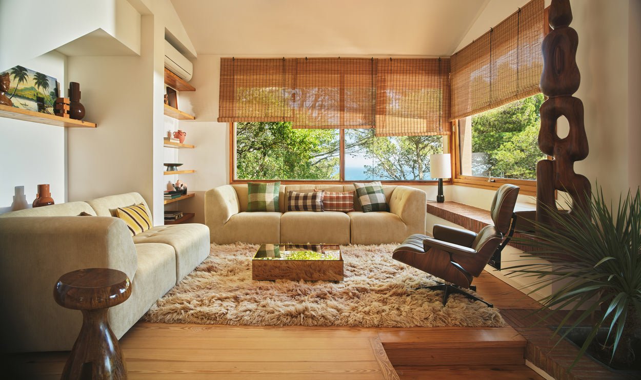 Mirror block coffee table Smokey Brown 90x90cm von HKliving