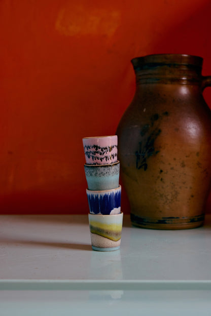70s ceramics: Eierbecher Vibrance, Set von 4