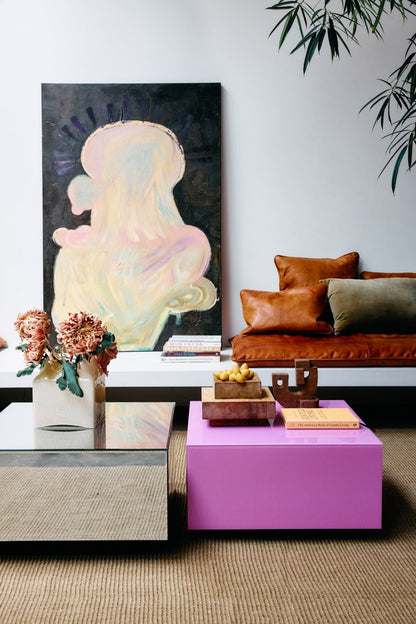 Mirror Block Table Pink L von HKliving