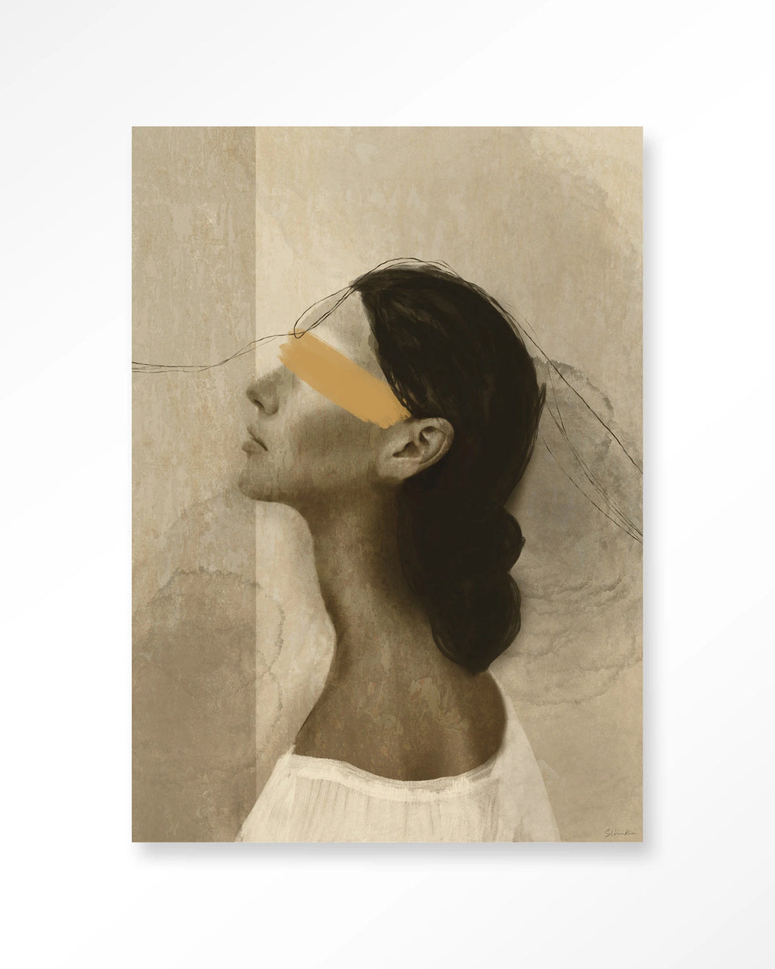 Wandbild She thinks of you