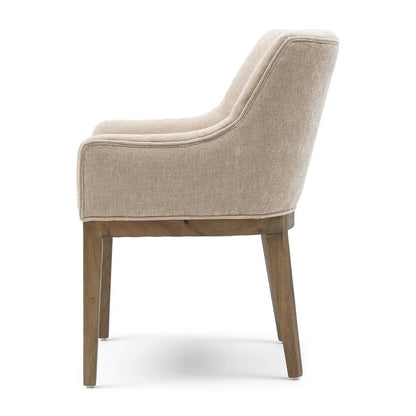 Riviera Maison Esszimmerstuhl Whistler – Armlehnenstuhl Natural Linen