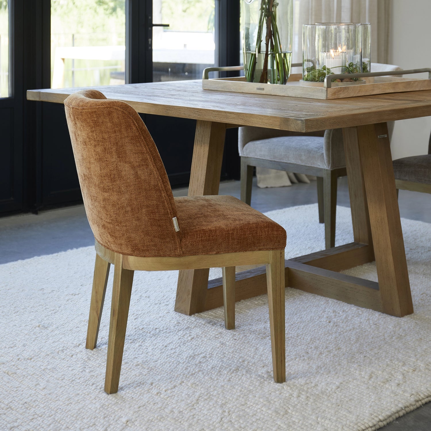 Riviera Maison Esszimmerstuhl Whistler – ohne Armlehnen Maroon Brown von Rivièra Maison