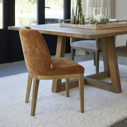 Riviera Maison Esszimmerstuhl Whistler – ohne Armlehnen Maroon Brown von Rivièra Maison