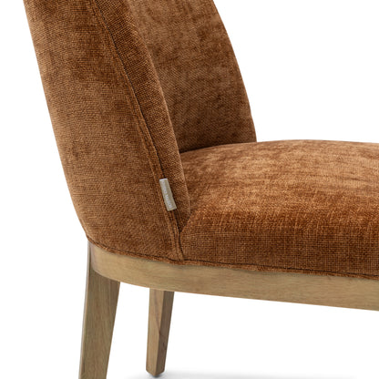 Riviera Maison Esszimmerstuhl Whistler – ohne Armlehnen Maroon Brown von Rivièra Maison
