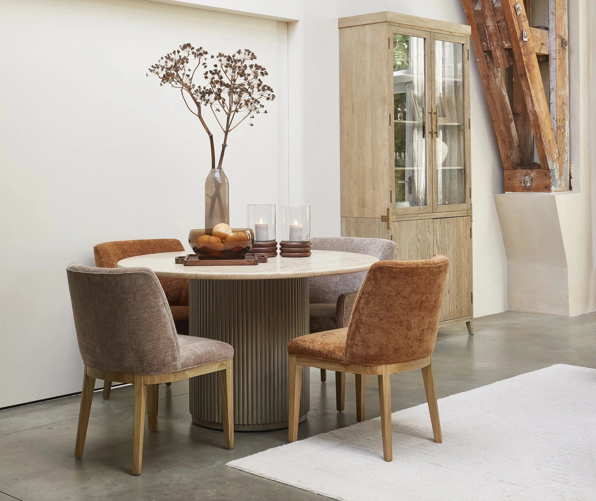 Riviera Maison Esszimmerstuhl Whistler – ohne Armlehnen Maroon Brown von Rivièra Maison