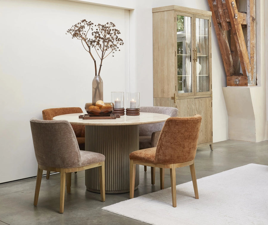 Riviera Maison Esszimmerstuhl Whistler – ohne Armlehnen Maroon Brown von Rivièra Maison