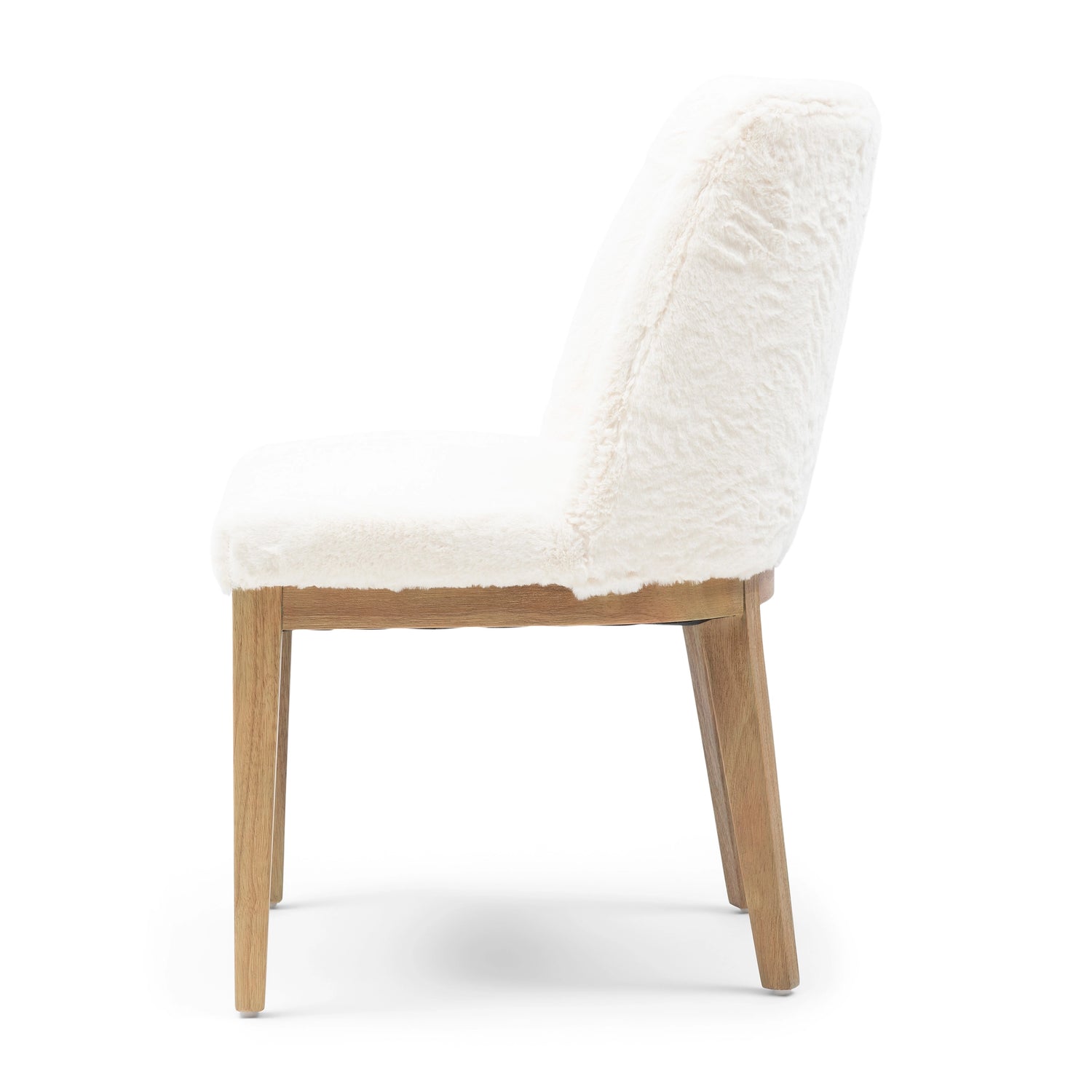 Riviera Maison Esszimmerstuhl Whistler – ohne Armlehnen DC Faux Fur Snow von Rivièra Maison
