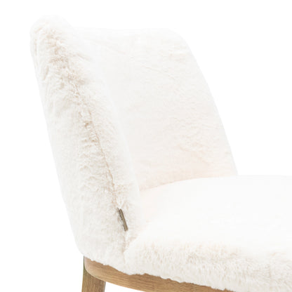 Riviera Maison Esszimmerstuhl Whistler – ohne Armlehnen DC Faux Fur Snow von Rivièra Maison