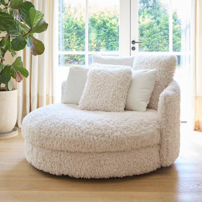 Daybed Carmin, White Lion