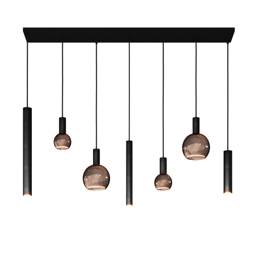4300 - Riva Pendelleuchte gerade 145cm - 7 Lichter