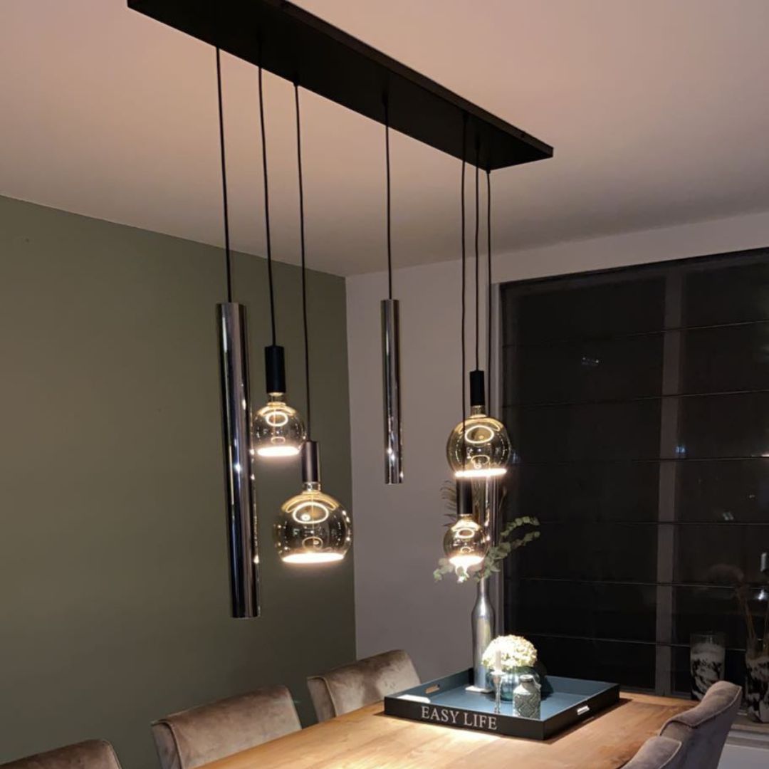 4300 - Riva Pendelleuchte gerade 145cm - 7 Lichter