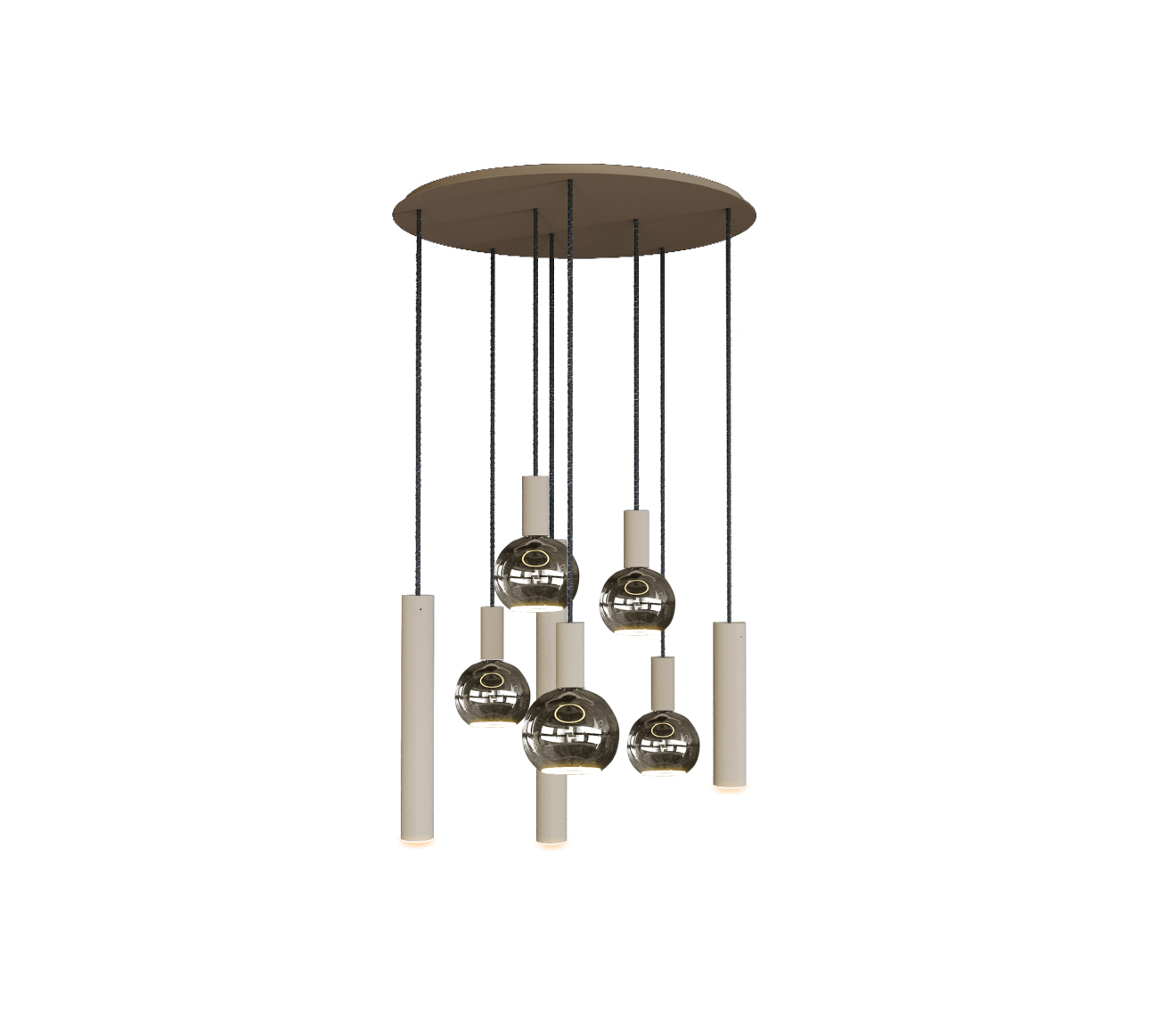 4335 - Riva Pendelleuchte rund Ø35 cm - 8 Lichter