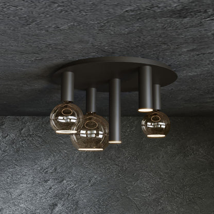 4360 - Riva Deckenleuchte rund Ø50 cm - 5 Lichter