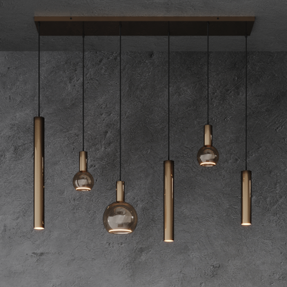 4370 - Riva Pendelleuchte gerade 120cm - 6 Lichter