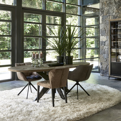 Esstisch Falcon Crest Elliptic DT 230x105 von Rivièra Maison