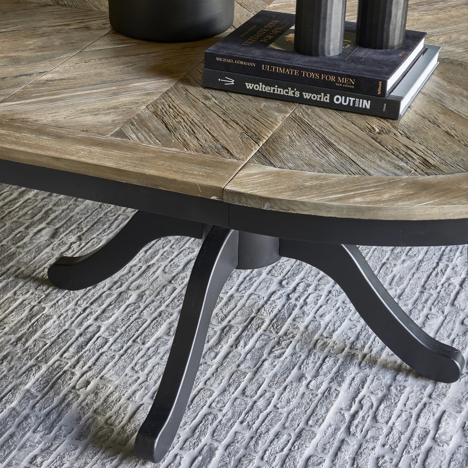 Le Marais DT Ext D140/190x140 Black von Rivièra Maison