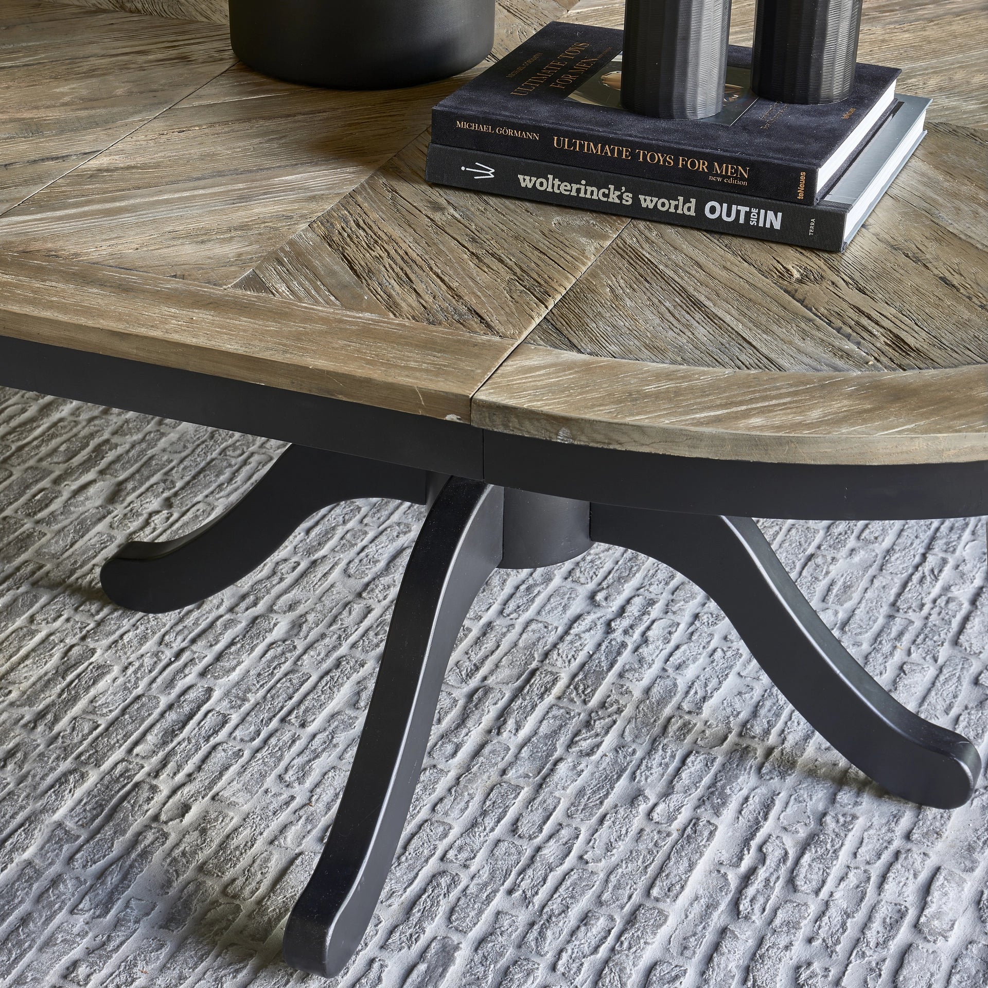 Le Marais DT Ext D140/190x140 Black von Rivièra Maison