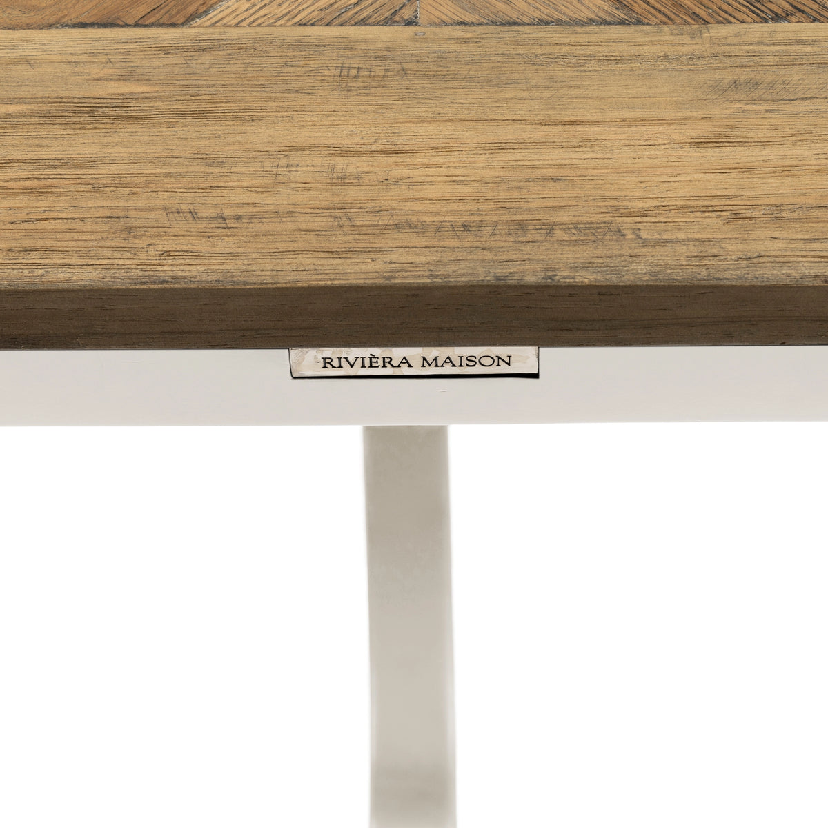 Le Marais Dining Table Ext. D190/140x140, White von Rivièra Maison