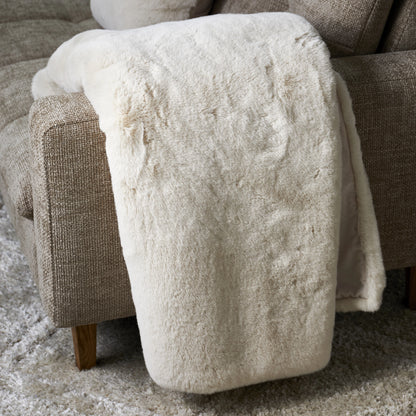 Heather Faux Fur Throw 180x130cm von Rivièra Maison