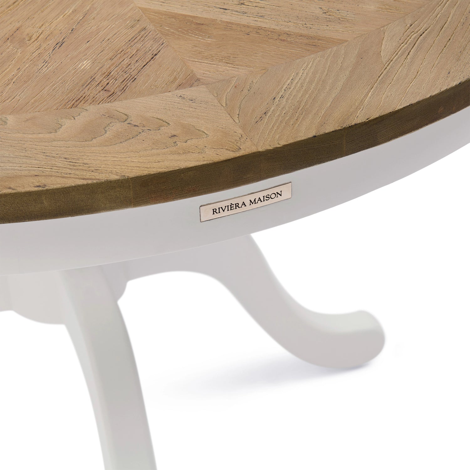 Le Marais Dining Table D120, White von Rivièra Maison