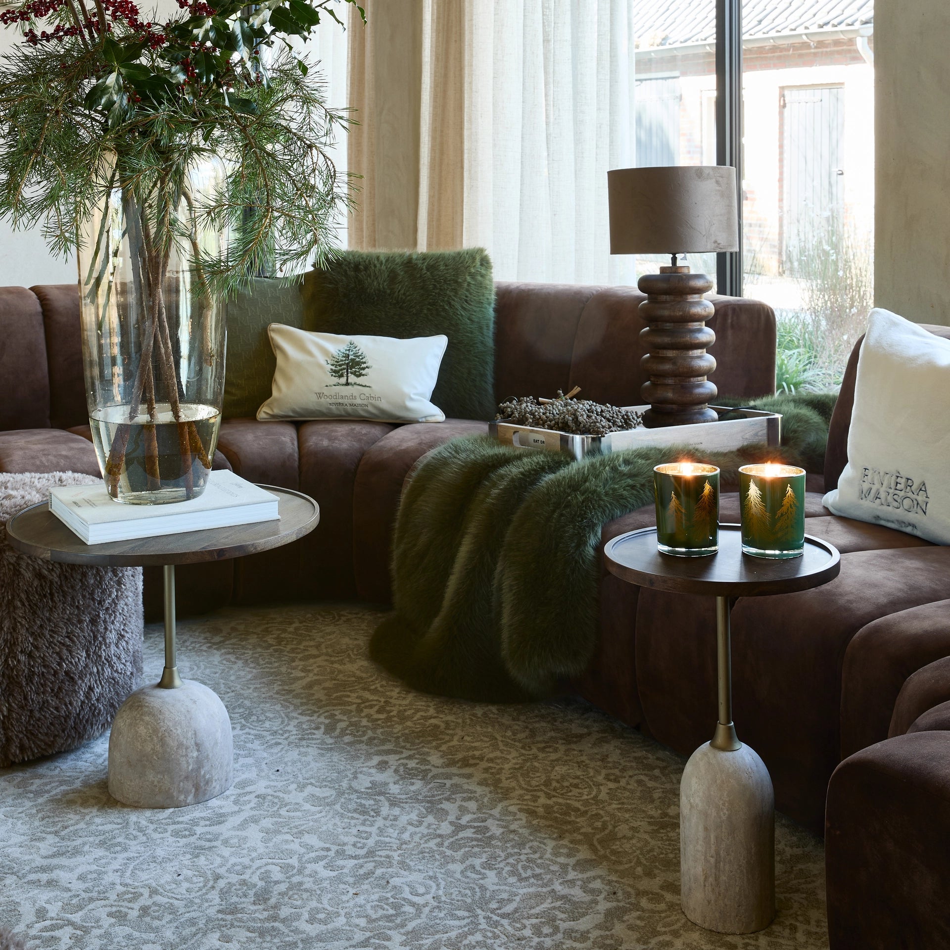 Bromont Faux Fur Throw 180x130cm von Rivièra Maison