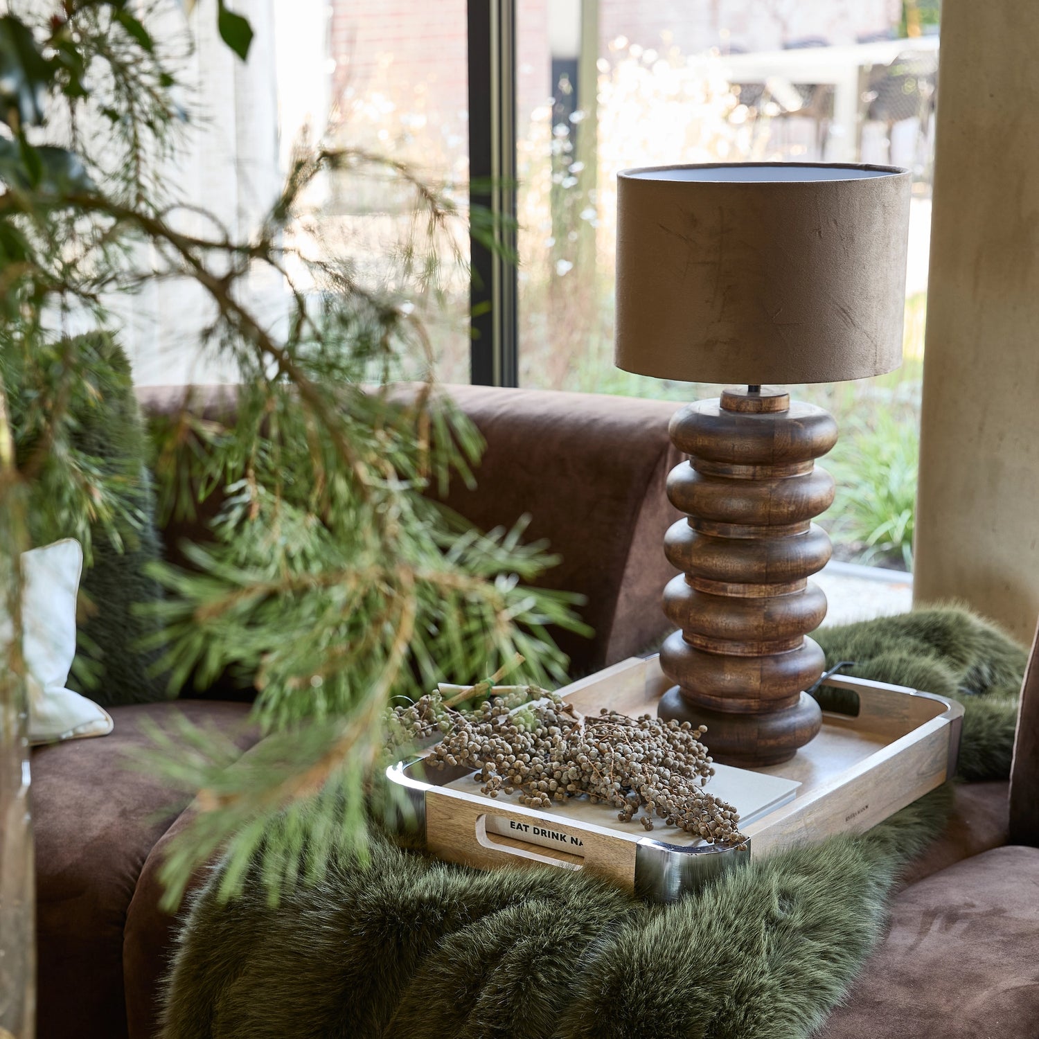 Bromont Faux Fur Throw 180x130cm von Rivièra Maison