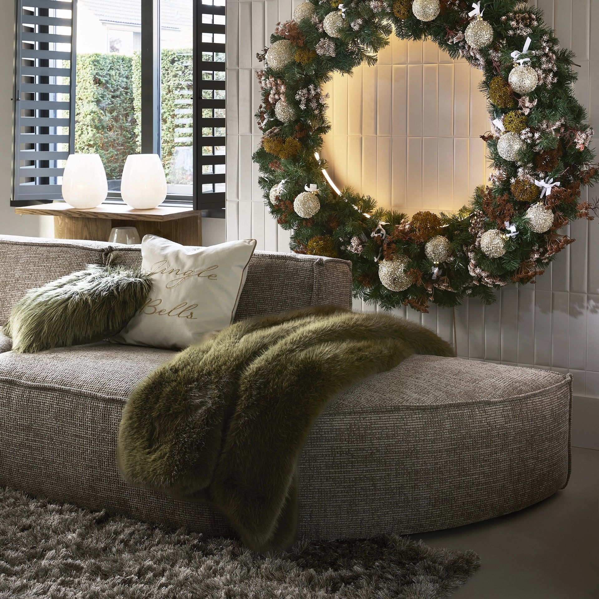 Bromont Faux Fur Throw 180x130cm von Rivièra Maison