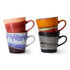 70s ceramics: americano mugs, friction (set of 4 - HKliving