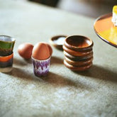 70s ceramics: Eierbecher, island (set of 4) - HKliving