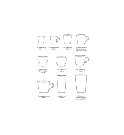 Keramik 70ern Schüssel Tapas Bowls Drift, Set of 4