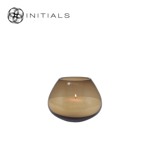 Kerzenglas oder Vase Braun