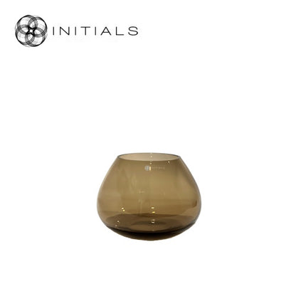 Kerzenglas oder Vase Braun