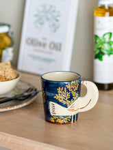 Tasse Hezha, Blau, Steingut von Bloomingville erhältlich bei My Dutch Living Room GmbH