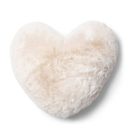 Kissen Heather Alba Heart Faux Fur Kissen Off White