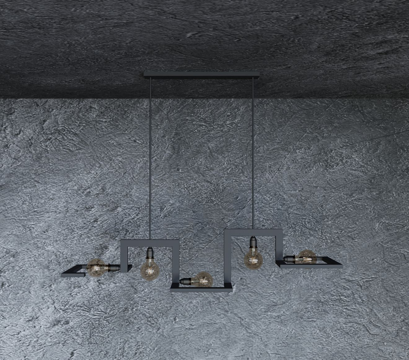 9510 - Tortona Pendelleuchte 5 Lichter
