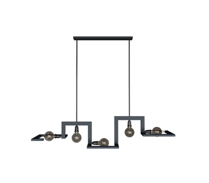 9510 - Tortona Pendelleuchte 5 Lichter