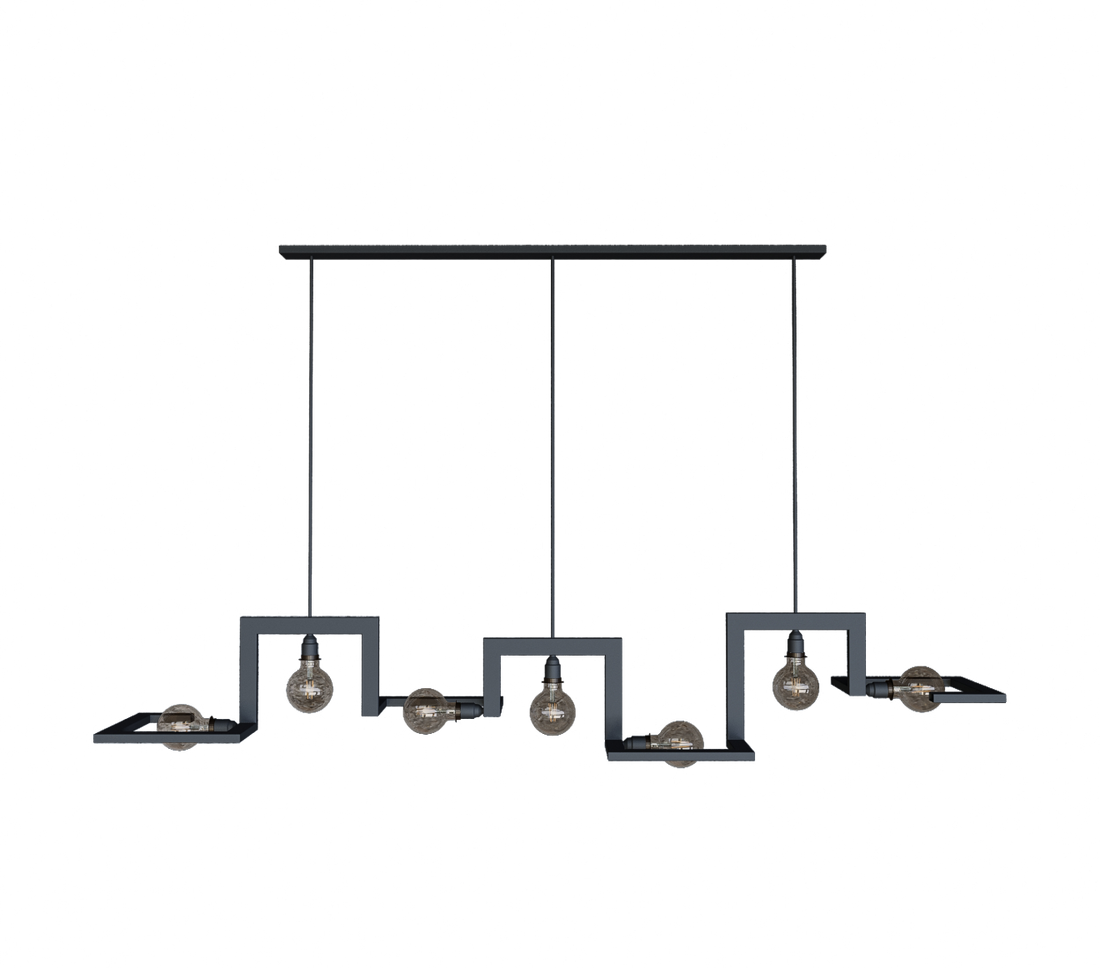 9525 - Tortona Pendelleuchte 7 Lichter