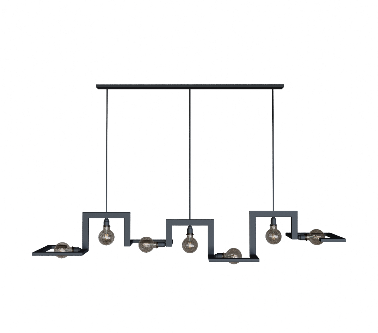 9525 - Tortona Pendelleuchte 7 Lichter