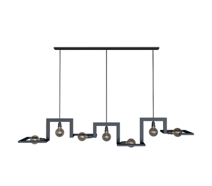 9525 - Tortona Pendelleuchte 7 Lichter