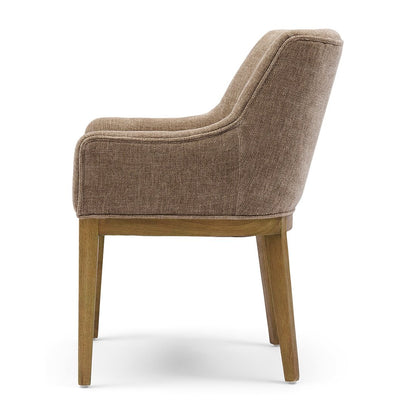 Riviera Maison Esszimmerstuhl Whistler – Armlehnenstuhl Warm Mushroom