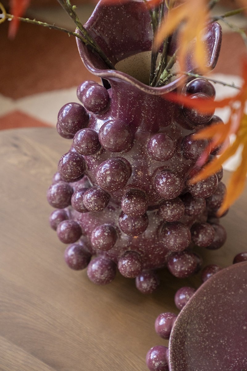 Vase Viro, Burgundy