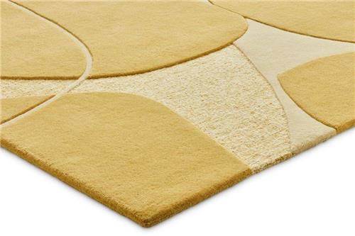 Teppich Bolsena 100%Wolle Ocker