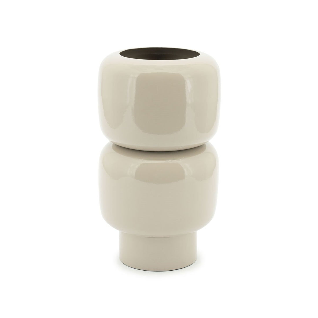 Vase Rollo, Beige