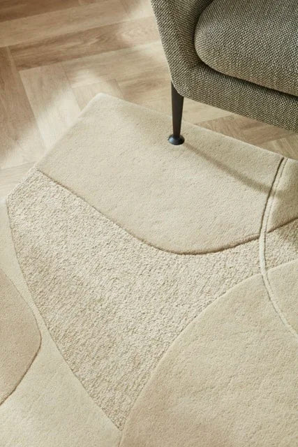 Teppich Bolsena 100%Wolle beige
