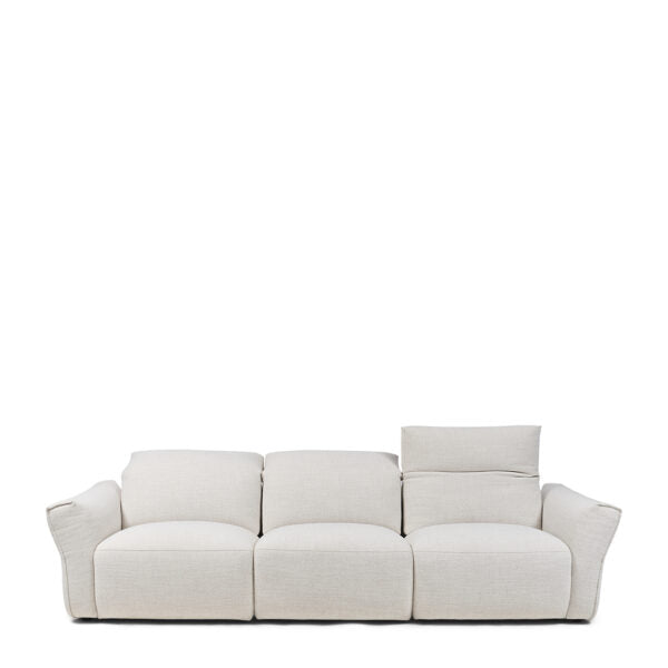 Sofa Isola rich tweed antique white